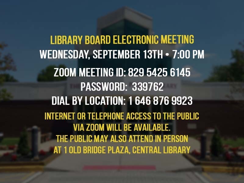 Library Board Electronic Meeting September 13th, 2023