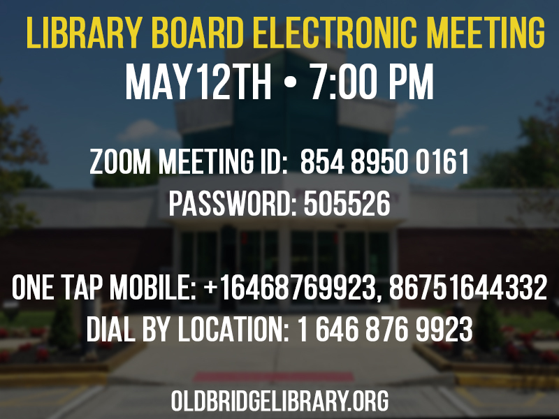 Old Bridge Library Board of Trustees Meeting