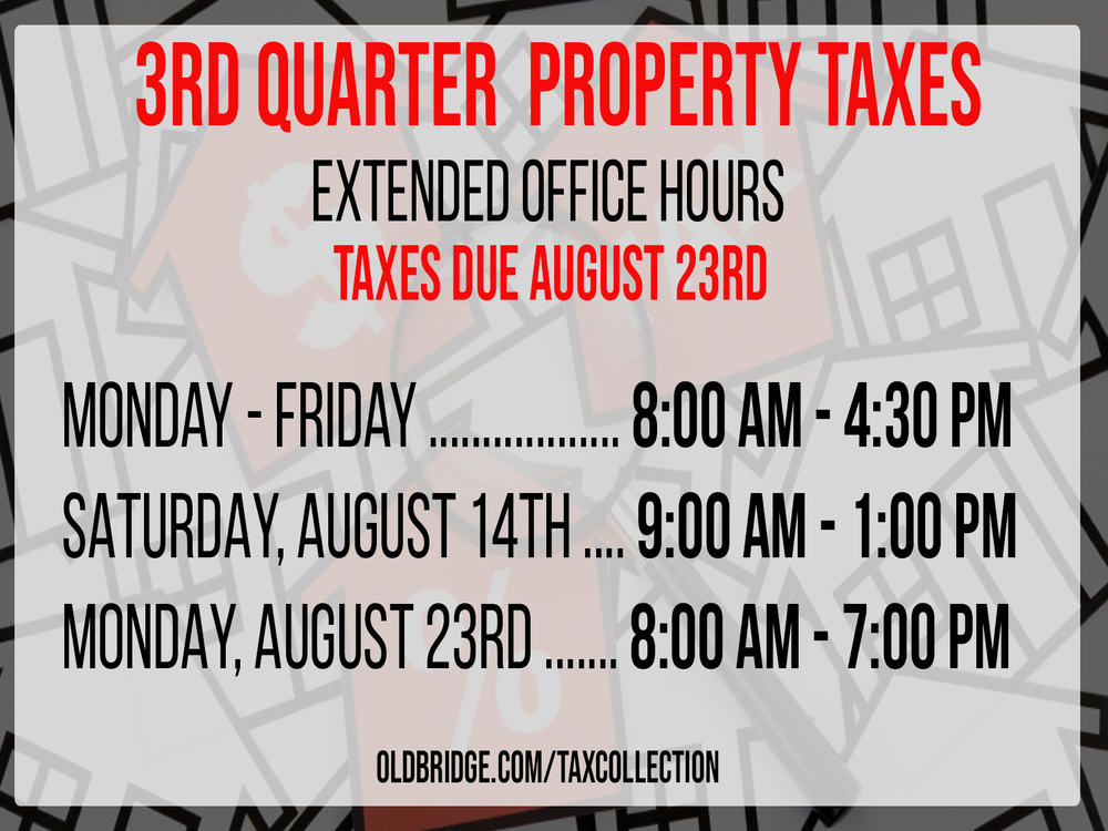 Third Quarter Tax Extended Hours Graphic