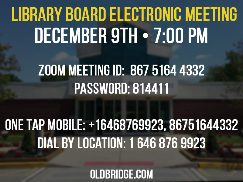 December 9th Library Board Meeting