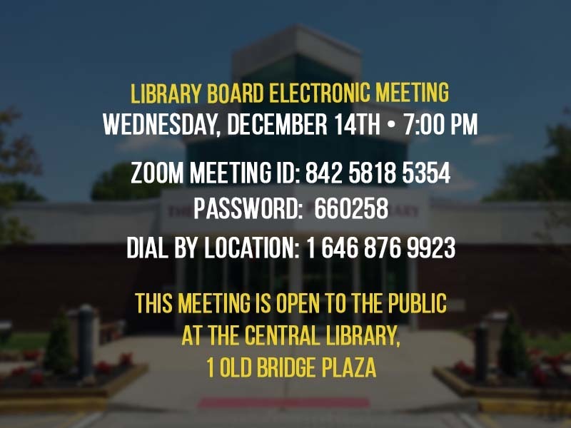 Library Board Electronic Meeting December 14th, 2022