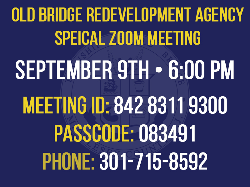 Special Redevelopment Meeting - September 9th
