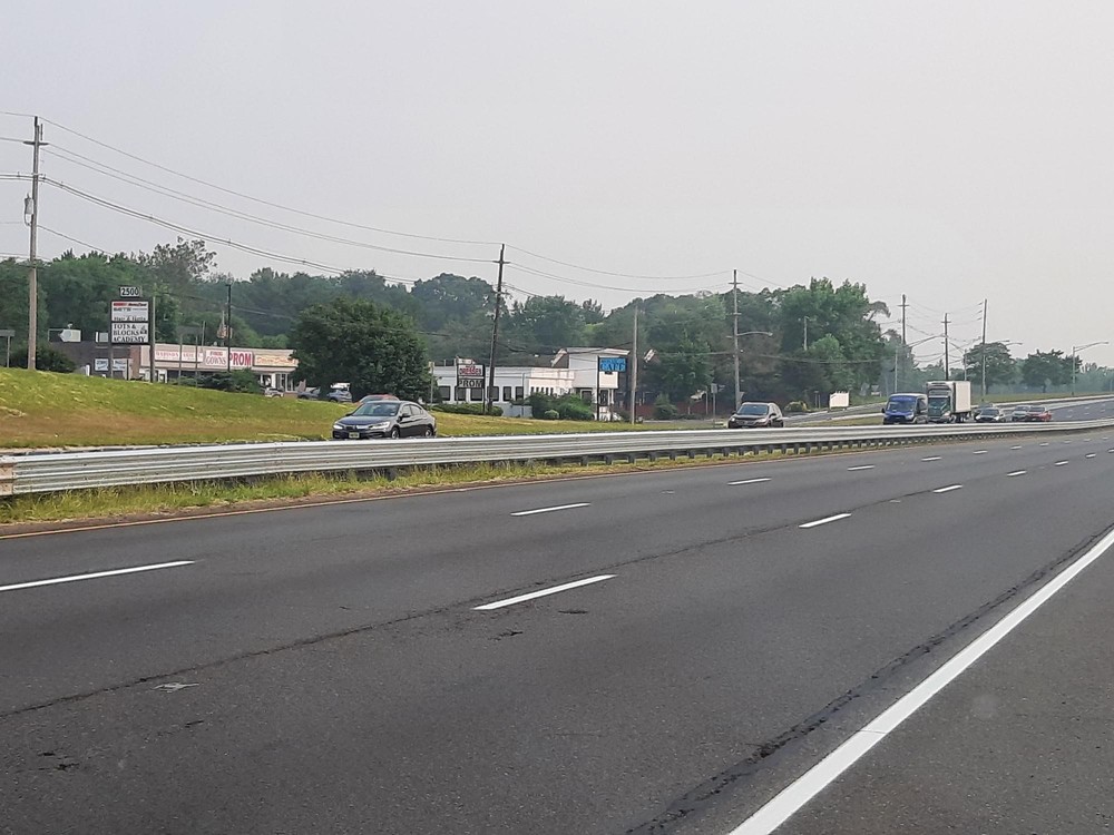 The guiderail installation on the Route 9 corridor of Old Bridge began