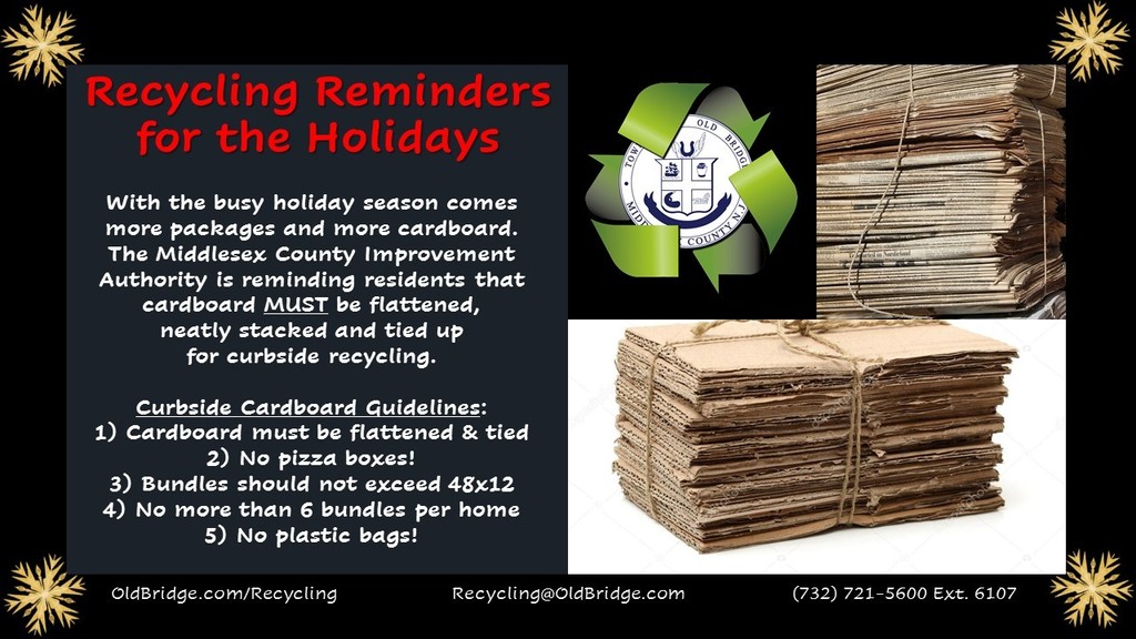 Recycling Reminder - Holiday Cardboard