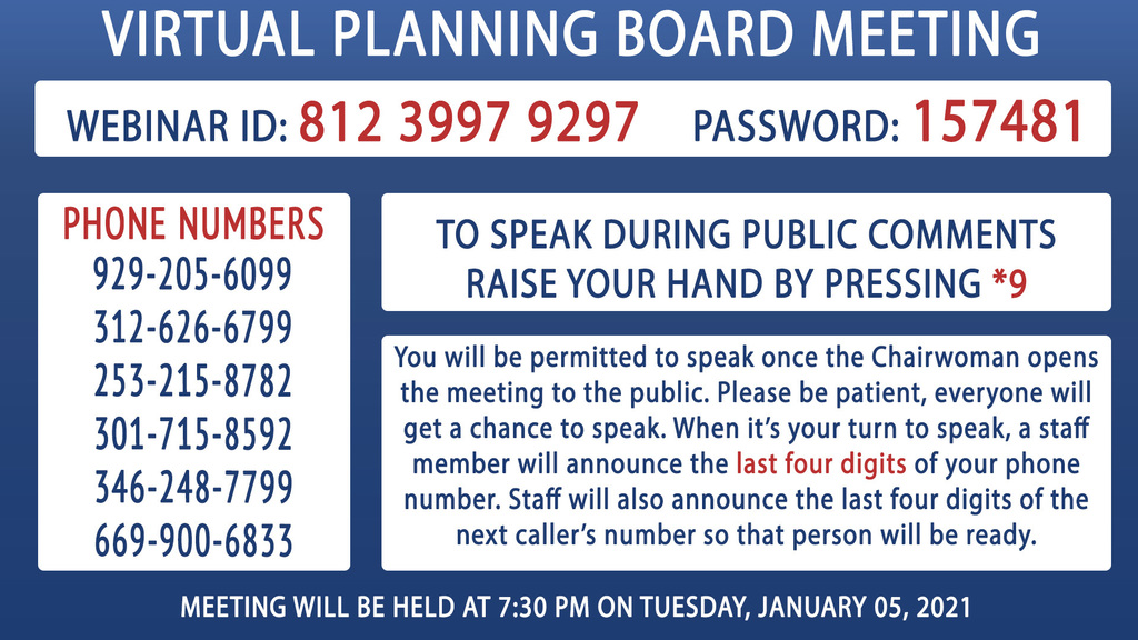 Planning Meeting Info