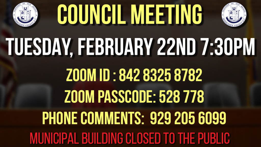 February 23rd Council Zoom Info