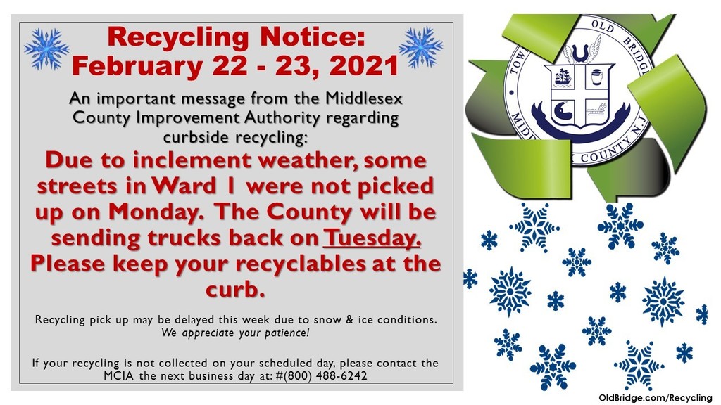 Recycling Pick Up for Ward I