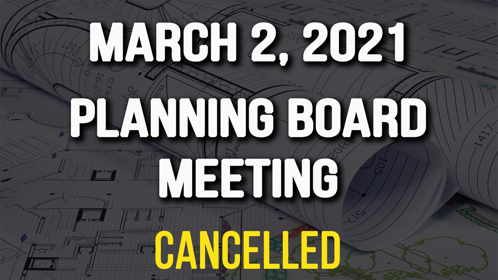 Planning Meeting Cancelled