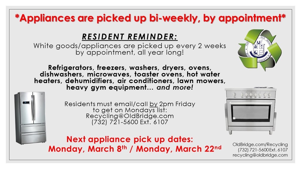 White Appliance Pickup