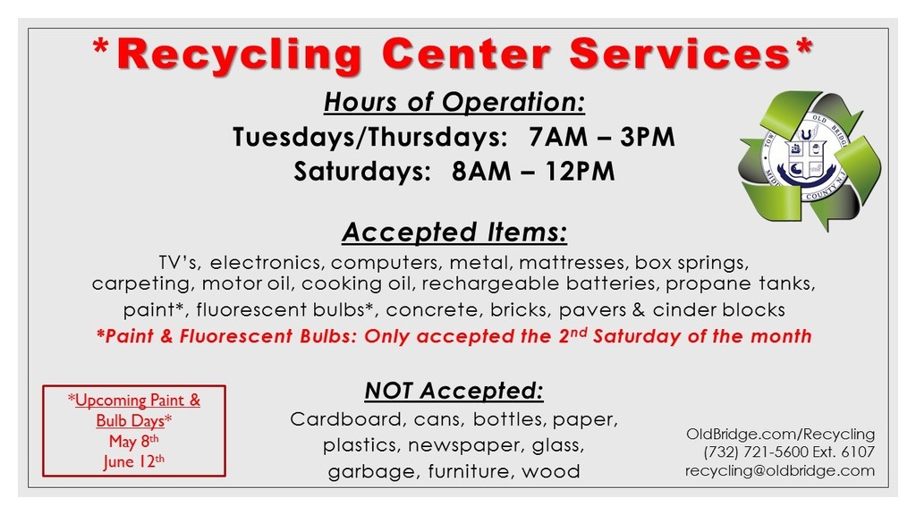 Recycling Center Hours
