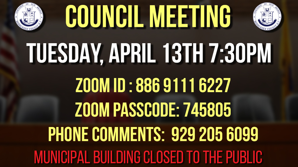 April 13th Council Zoom Info