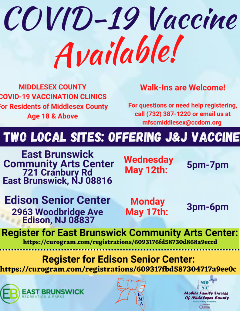 J&J Vaccine Clinic Infographic