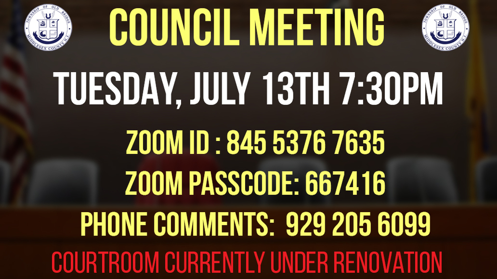Council Meeting Zoom Info