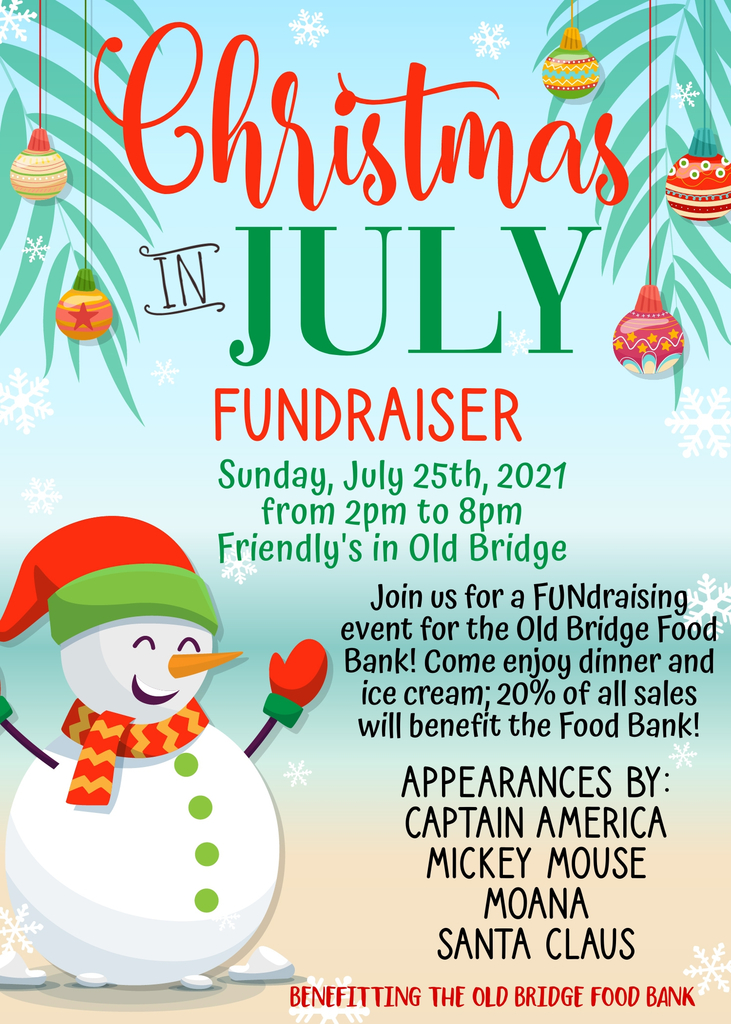 Christmas in July Fundraiser Flyer