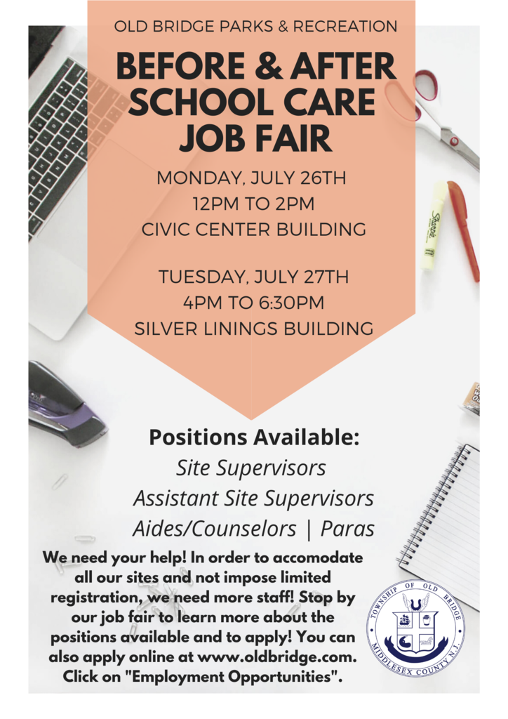 Before & Aftercare Job Fair