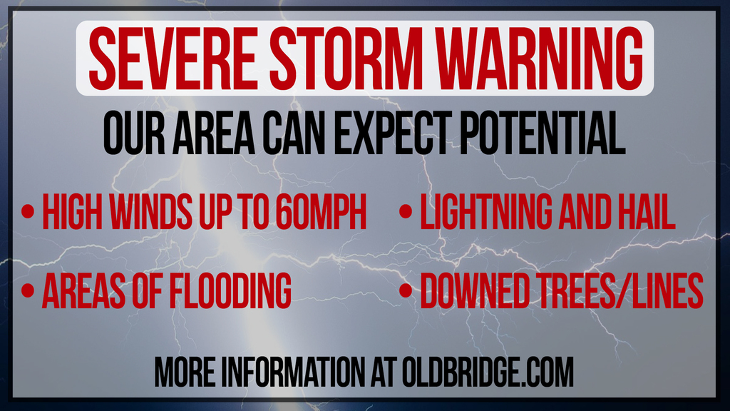 Severe Storm Warning Graphic