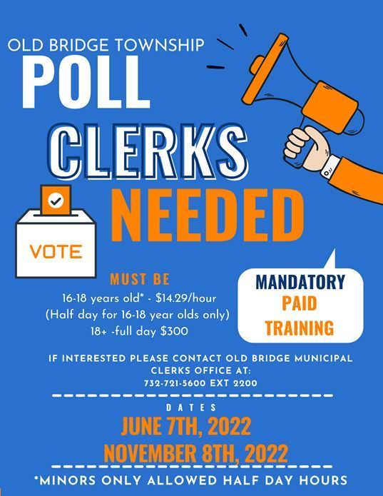 Poll Clerks Needed