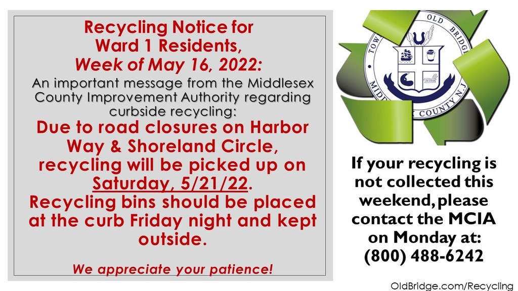 Recycling Notice Ward 1