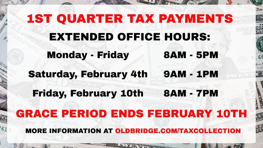 1st quarter tax payments