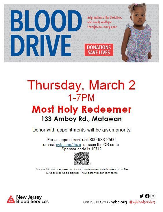 Blood Drive March 2nd, 2023